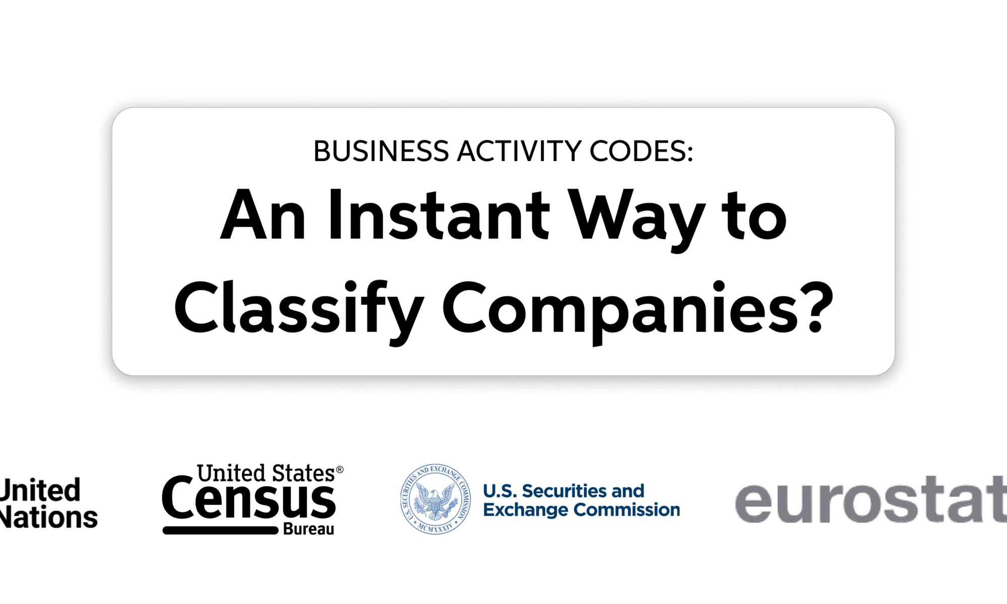 Business activity codes