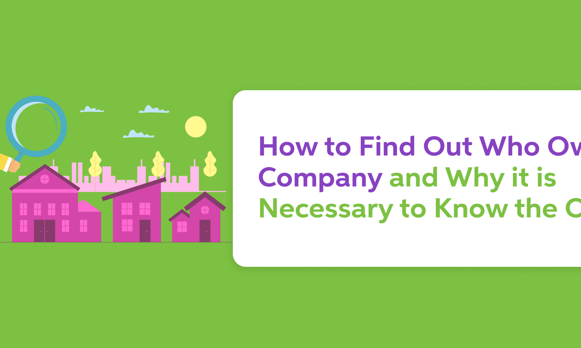 Who Owns a Company